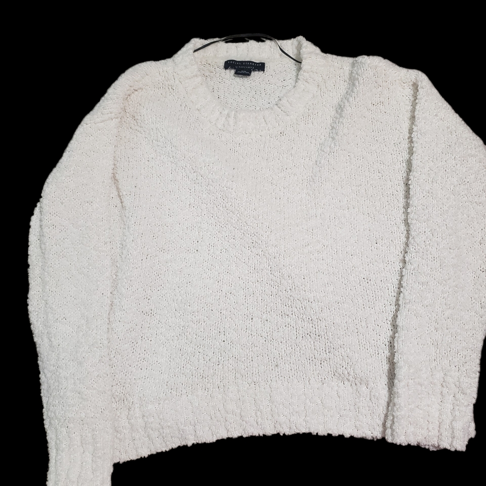 Appeal Studio Cream Crewneck Sweater — Soft Bouclé Knit
